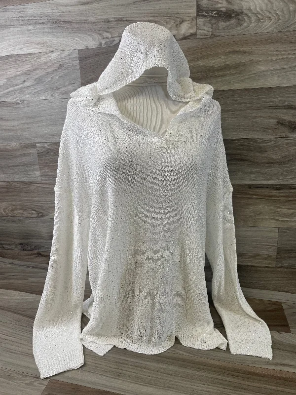 Basic Version Top Long Sleeve By Sioni In White, Size: Xl