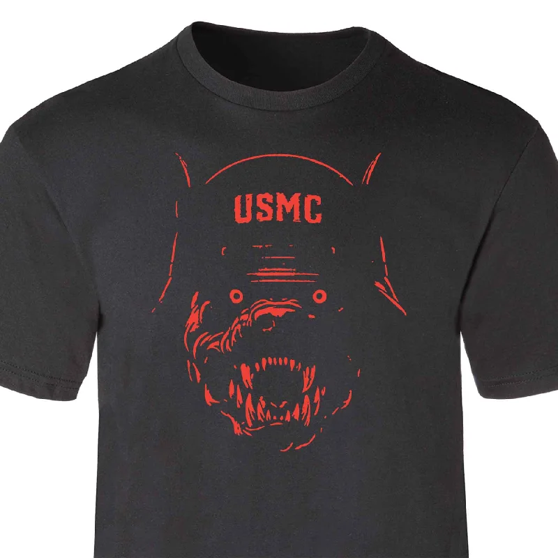 Easy Chic Halloween USMC Devil Dog T-Shirt