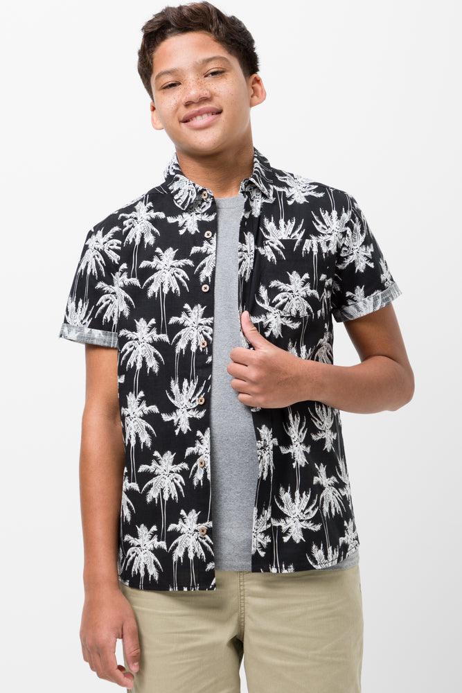 Urban Style Short Sleeve Shirt Black