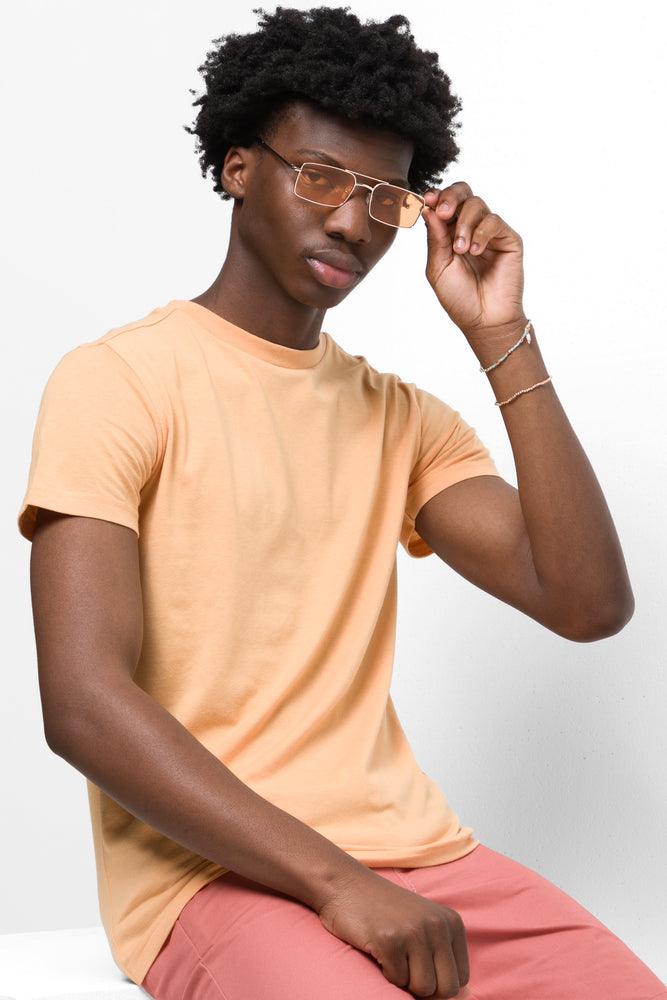 Timeless Style Short Sleeve T-Shirt Orange