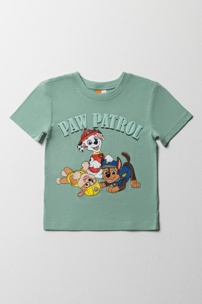Light Layers Paw Patrol Short Sleeve T-Shirt Light Green