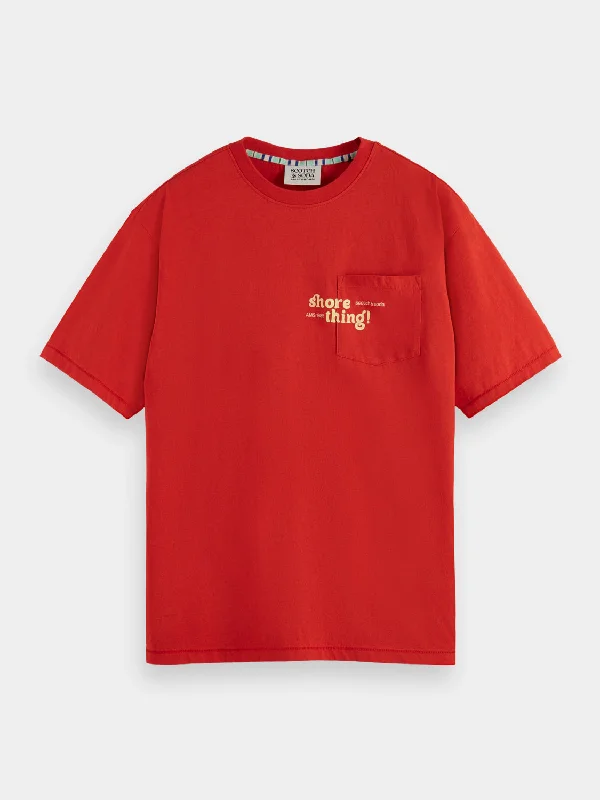 Comfy Pants Artwork pocket t-shirt
