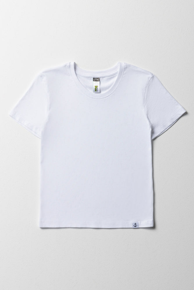 Effortless Looks Boys Short Sleeve T-Shirt White