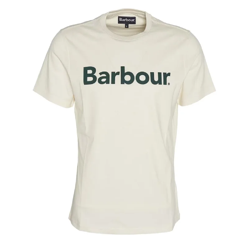 Classic Comfort Barbour Logo T-Shirt Whisper White