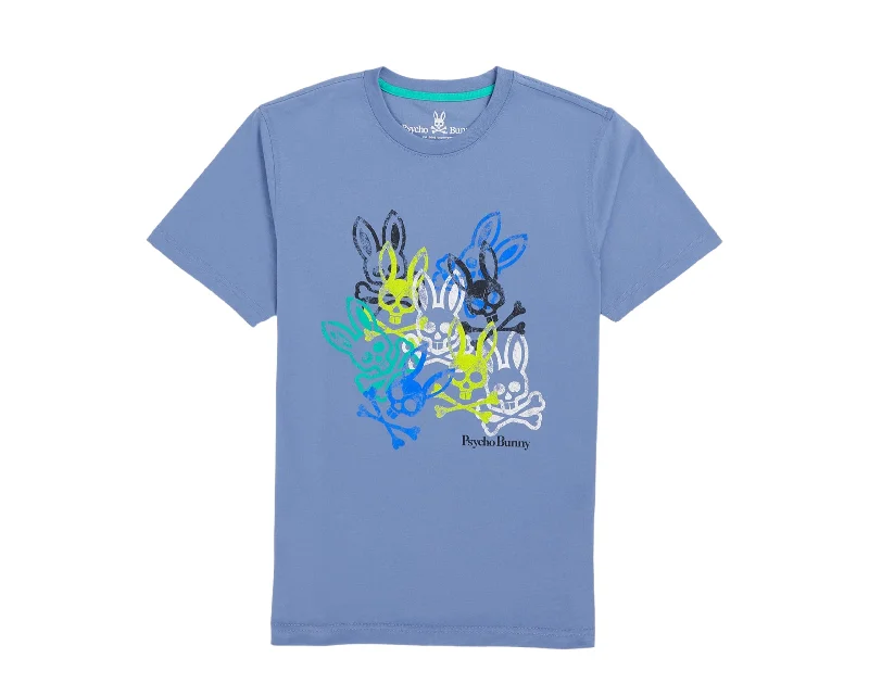 Easy Fashion Psycho Bunny Chrystie Printed Bal Harbour Men's Tee Shirt B6U893U1PC-BHA