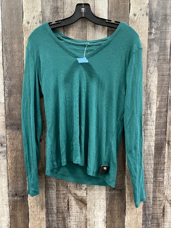 Street Cool Top Long Sleeve By A New Day In Green, Size: L
