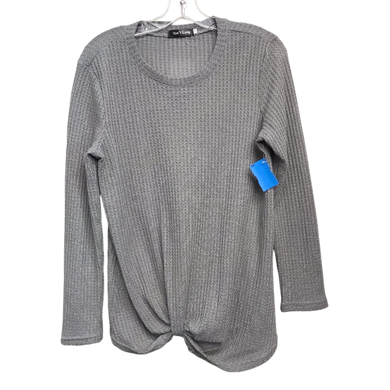 Relaxed Jackets Top Ls By Yue YiLang In Grey, Size:S