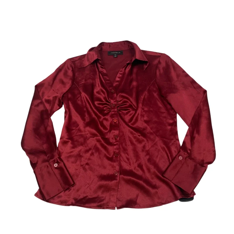 Comfortable Outfits Top Long Sleeve By Classiques Entier In Red, Size: Xs