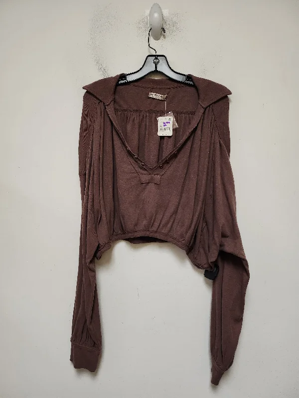 Smart Comfort Top Long Sleeve By We The Free In Purple, Size: M