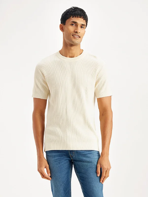 Everyday Comfort Men's Textured Slim Fit T-Shirt