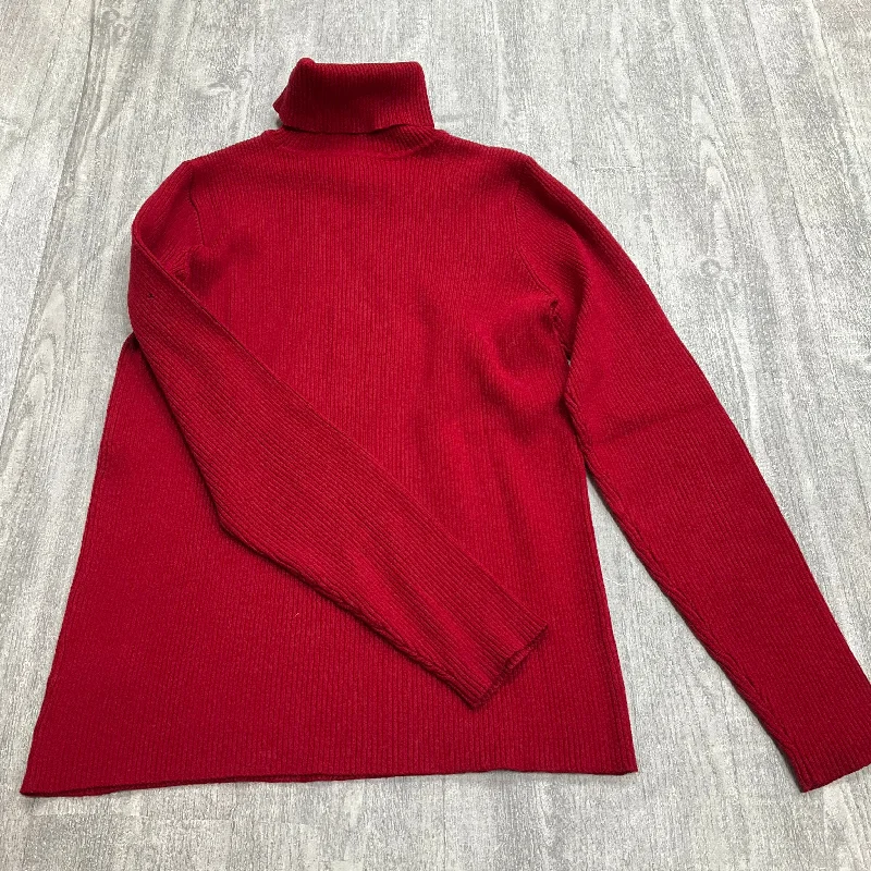 Fashionable Items Top Long Sleeve By Lauren By Ralph Lauren In Red, Size: S