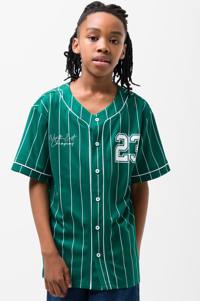 Comfortable And Versatile Baseball Short Sleeve T-Shirt Green