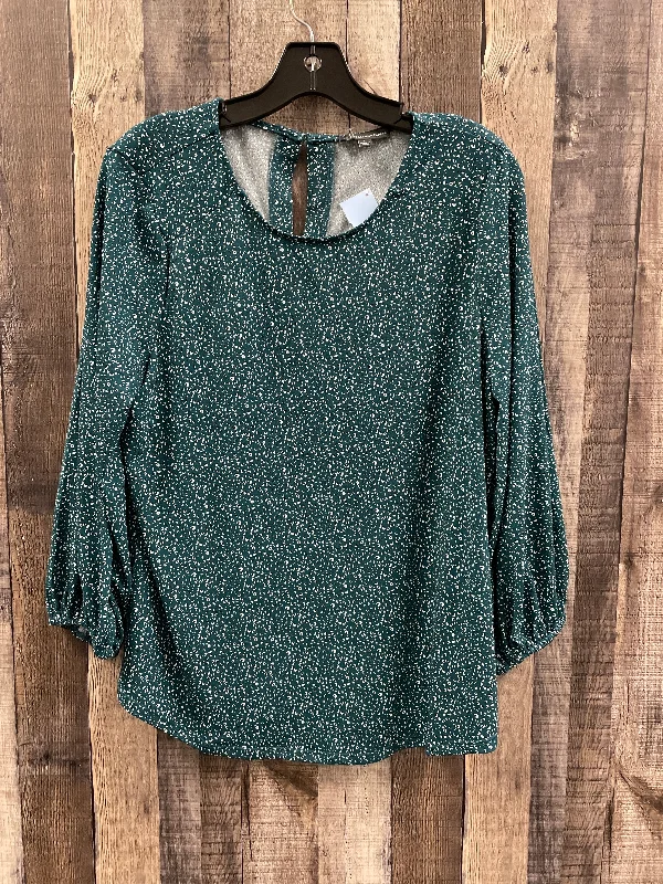 Celebrity Must-have Top Long Sleeve By Adrianna Papell In Multi-colored, Size: L
