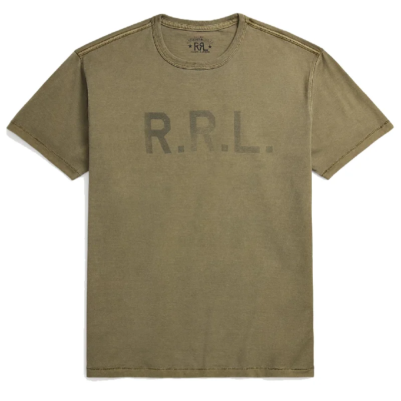 Casual Chic Outfits RRL By Ralph Lauren S/S Graphic T Shirt New Olive