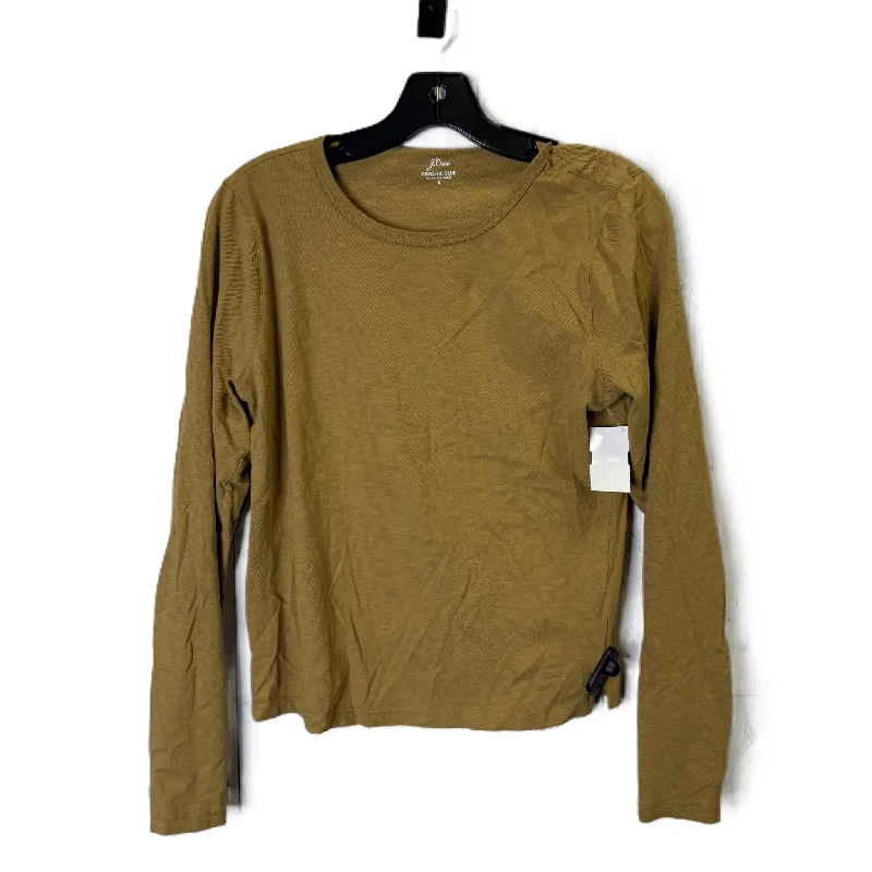 Lazy Home Top Long Sleeve Basic By J. Crew In Yellow, Size: S