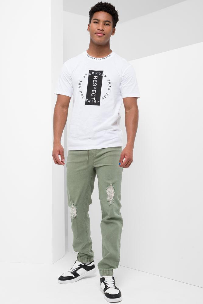 Moisture wicking Short Sleeve T-Shirt White