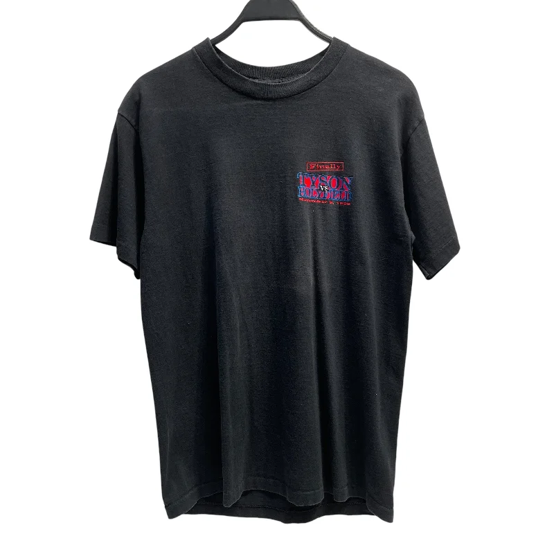 Everyday Outfits Vintage/T-Shirt/L/Cotton/BLK/Graphic/tyson v holyfield 1996