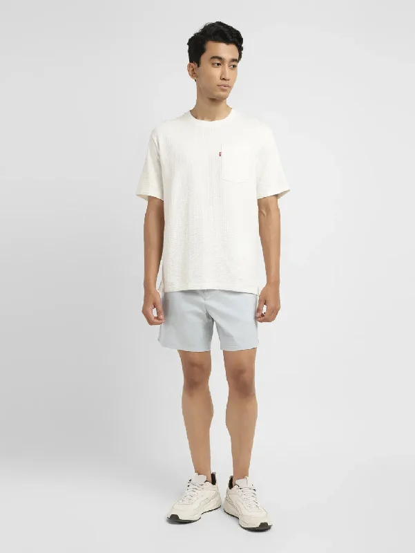 Slim Fit Men's Textured Round Neck T-shirt