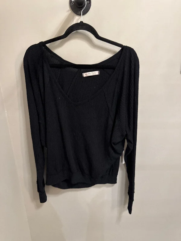 Fashionable Prints Top Long Sleeve By We The Free In Black, Size: S