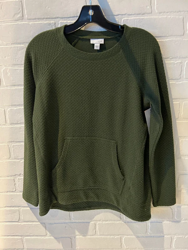 Retro Prints Top Long Sleeve By J. Jill In Green, Size: Xs