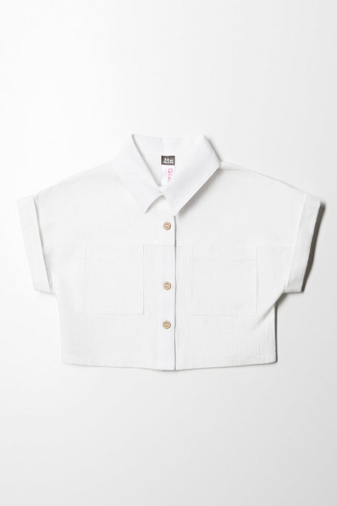 Stylish Comfort Resort Shirt Linen White