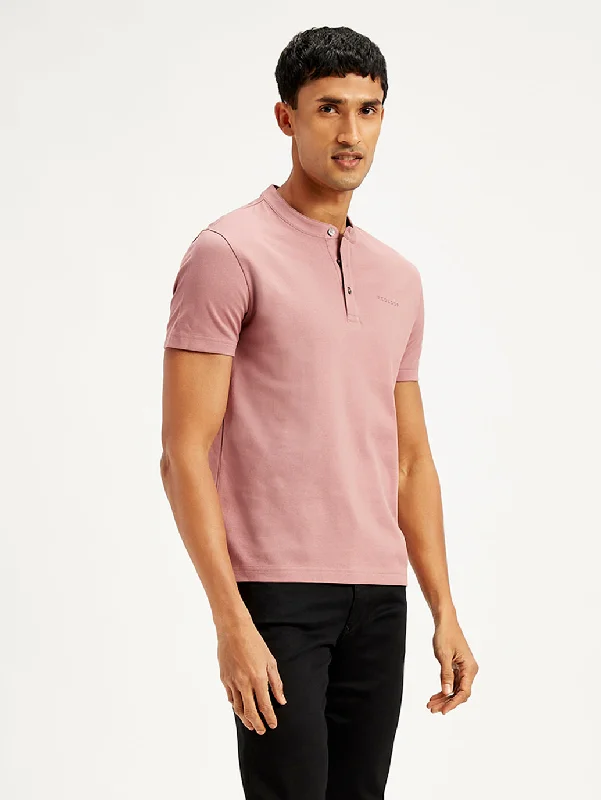Breezy Comfort Men's Textured Slim Fit T-Shirt