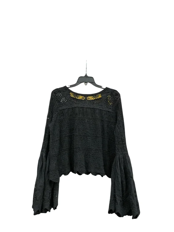 Sports Series Top Long Sleeve By Free People In Black, Size: L