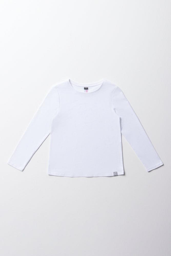 Comfortable And Casual Long Sleeve T-Shirt White