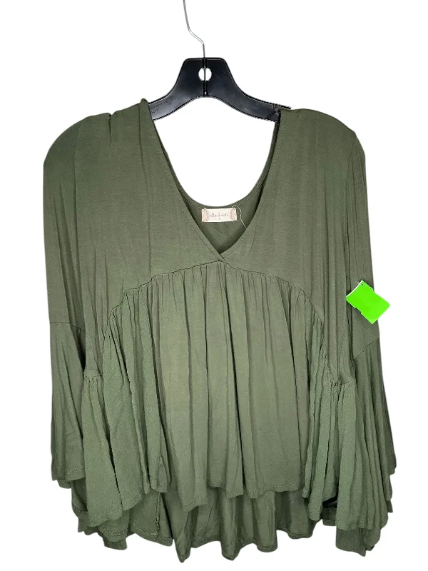 Easy-to-Wear Top Long Sleeve By Altard State In Green, Size: S