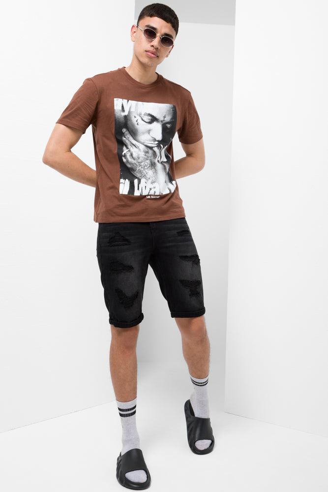 End Of The Year Lil Wayne Short Sleeve T-Shirt Brown