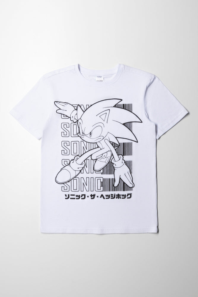 Wearable At Home Or Out Sonic T-Shirt White