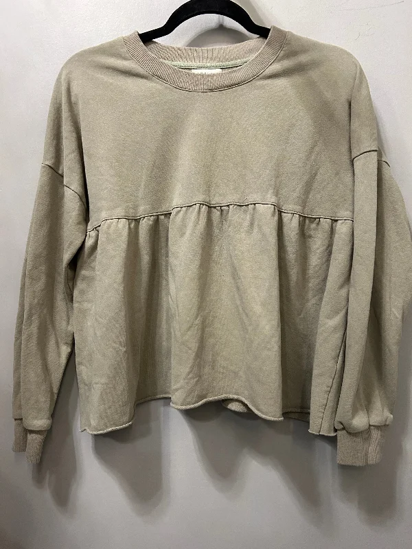 Fashion Selection Top Long Sleeve By Roolee In Green, Size: M