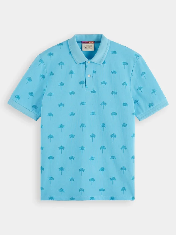 Comfortable Tops Mini all-over printed polo shirt