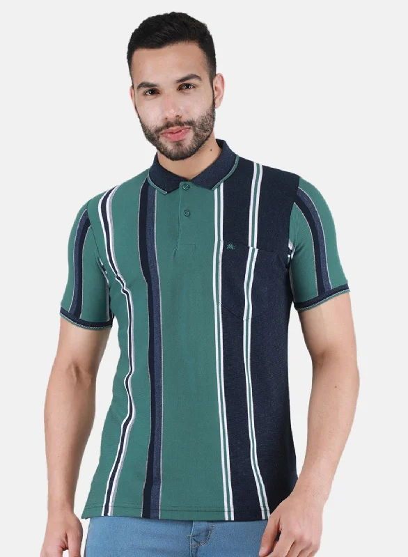 Classic Series Men NAvy Blue Printed T-Shirt