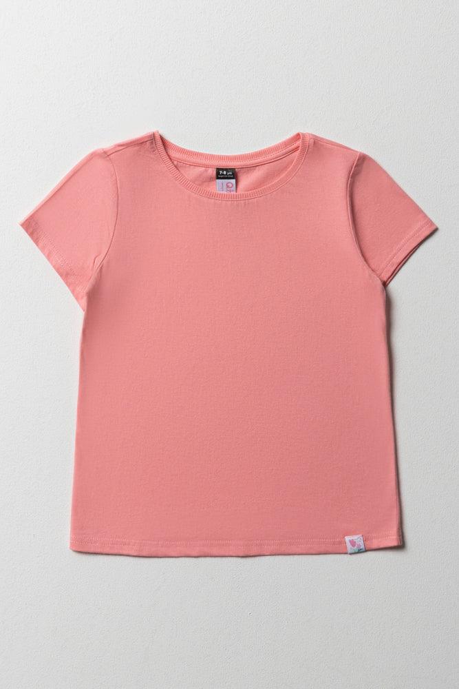 Exclusive Customization Short Sleeve T-Shirt Peach