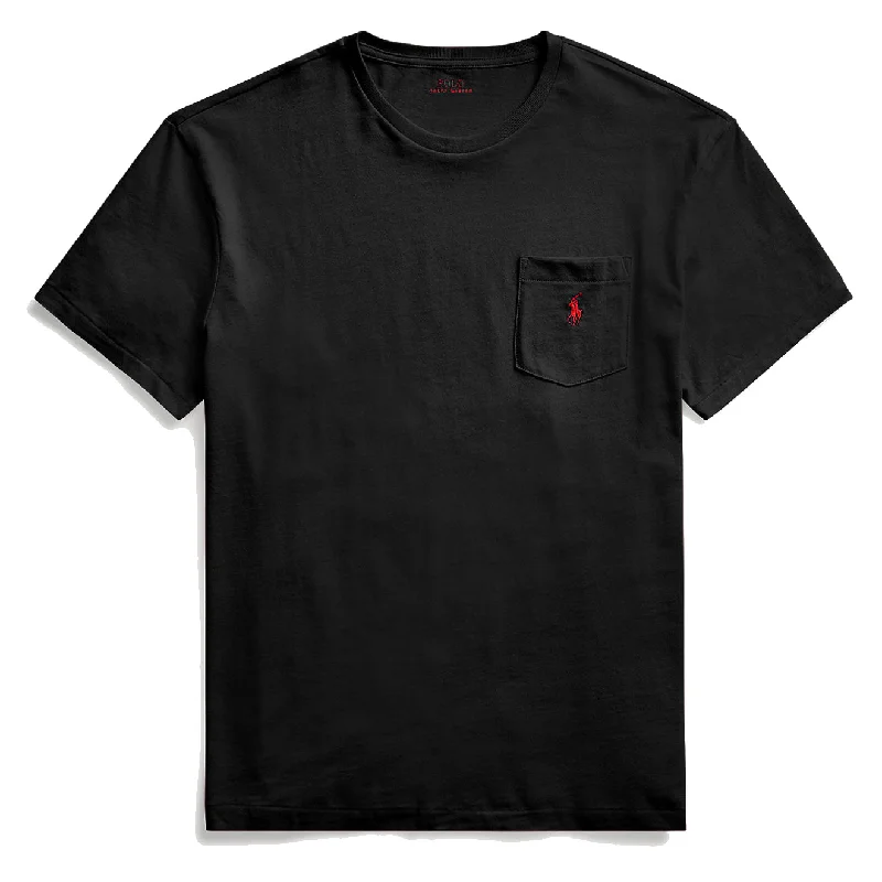 Cozy Fashion Trends Polo Ralph Lauren Classic Fit Jersey Pocket T-Shirt RL Black