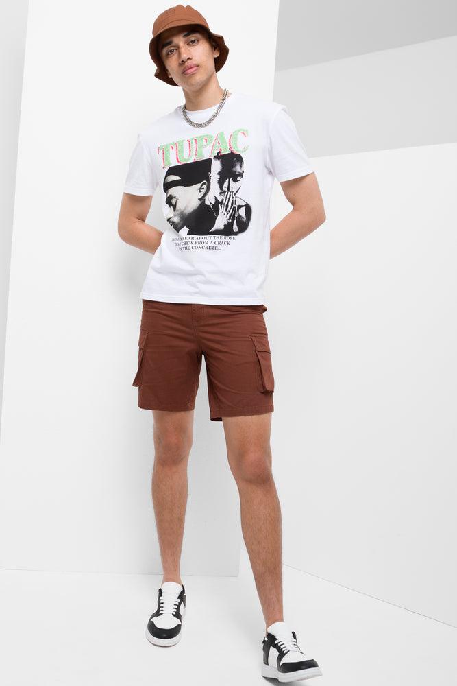 Warm Wear Tupac Short Sleeve T-Shirt White