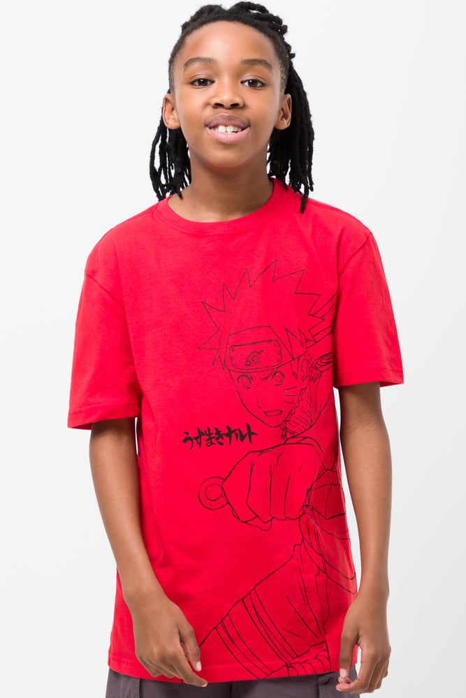 Goddess Style Naruto Short Sleeve T-Shirt Red