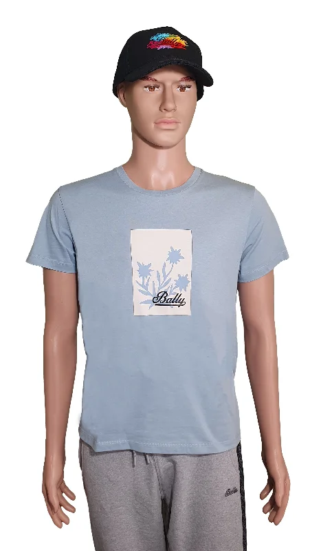 Comfortable Looks Bally 6301242 Unisex Seashell 100% Cotton Logo T-Shirt