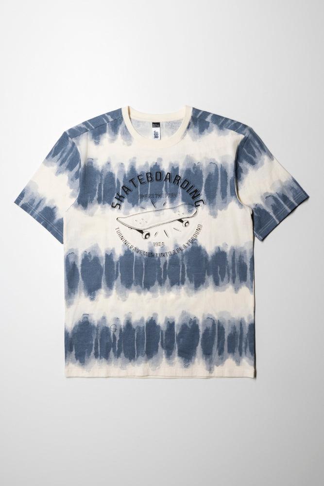 Fashion Concept Ombre Short Sleeve T-Shirt White