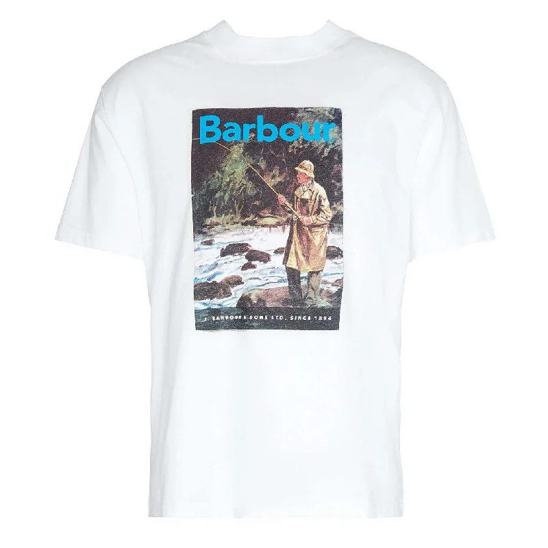 Cozy Knits Barbour Mortt Oversized Graphic T-Shirt White