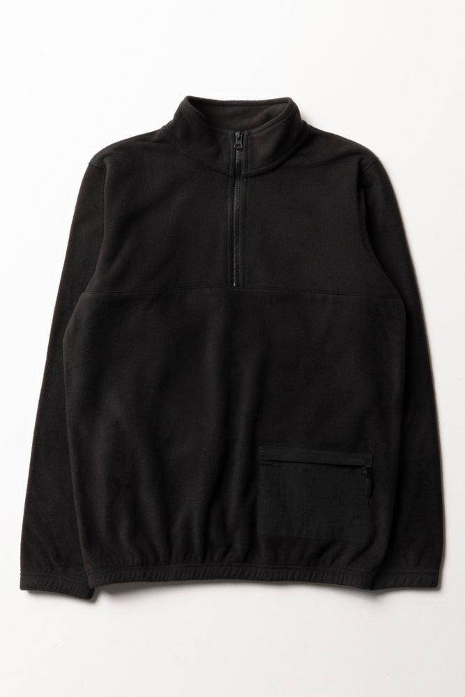 Easygoing Style Quarter Zip Tracktop Black