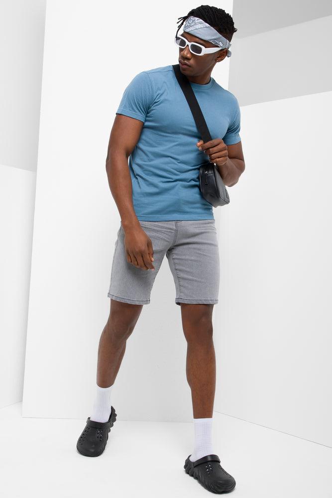 Soft Fabrics Short Sleeve T-Shirt Blue