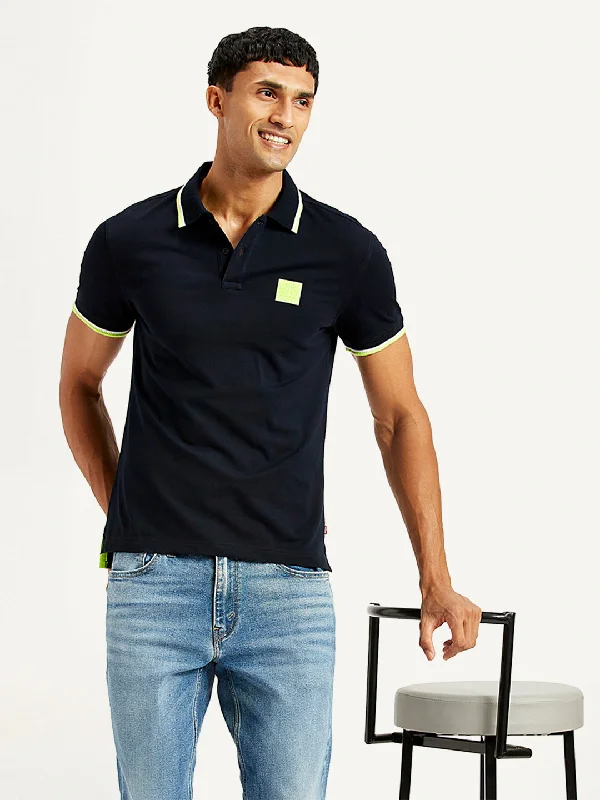 Relaxed Style Men's Solid Slim Fit Polo T-shirt