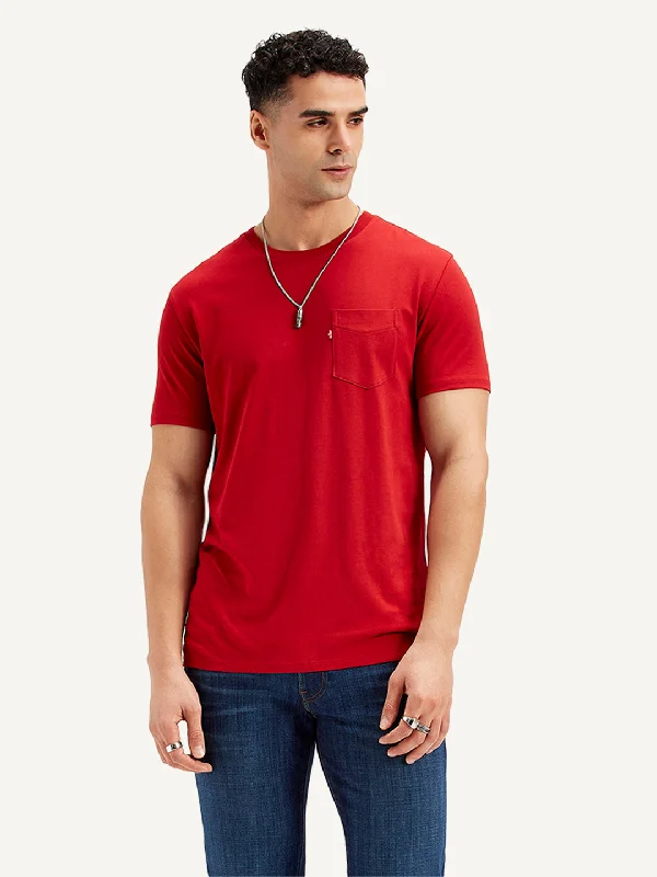 Elegant Fit Men's Solid Slim Fit T-Shirt
