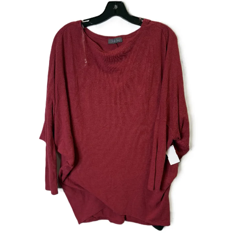 New Season Series Top Long Sleeve Basic By Clothes Mentor In Red, Size: L