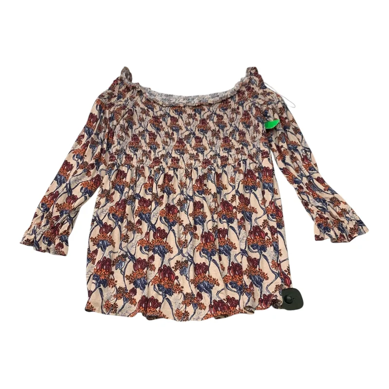 Advanced Customization Top Long Sleeve By Melrose And Market In Floral Print, Size: L