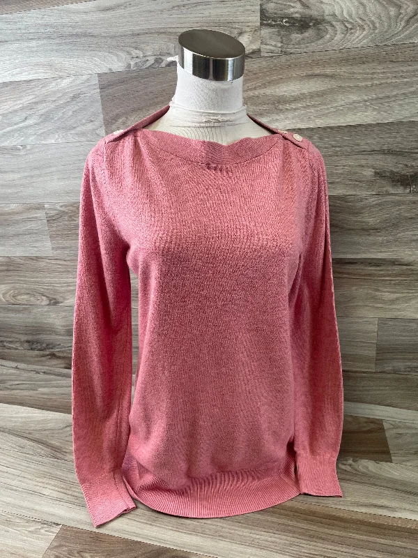 Must-have For Autumn And Winter Top Long Sleeve By Loft In Pink, Size: S