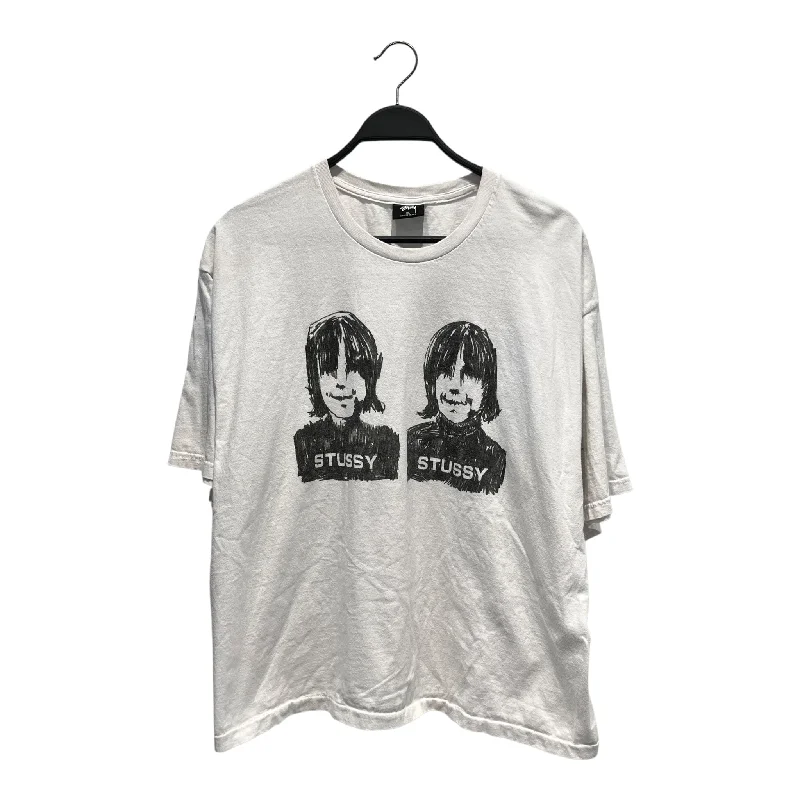 Cozy Fashion STUSSY/DOVER STREET MARKET/T-Shirt/XL/Cotton/WHT/present future