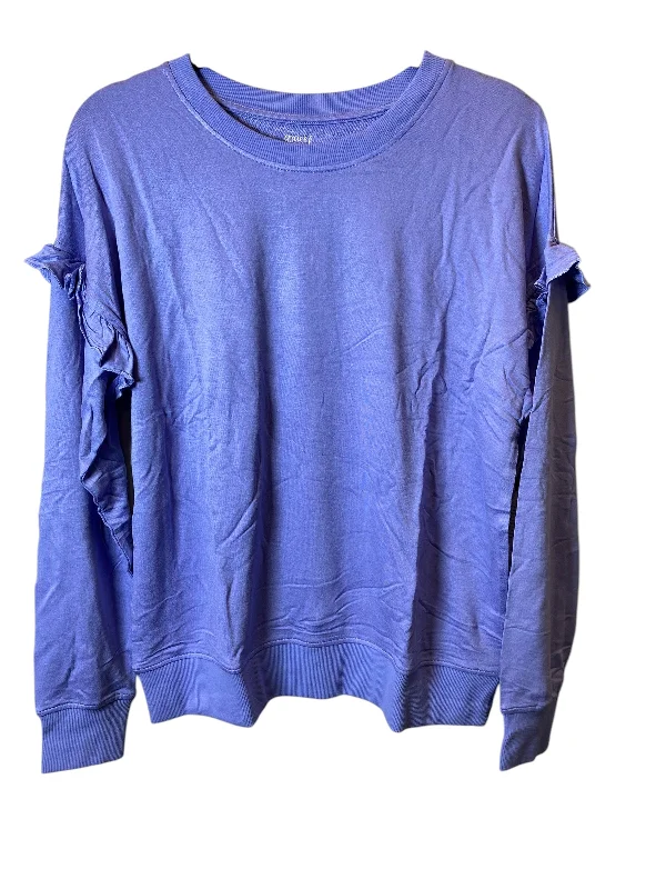 Embroidery Design Top Long Sleeve By Cmc In Purple, Size: M